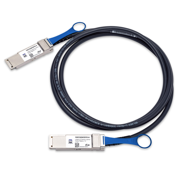 100GBase-CR4 QSFP28 DAC Direct-Attached Copper Twinax Passive Cable (1 Meter)